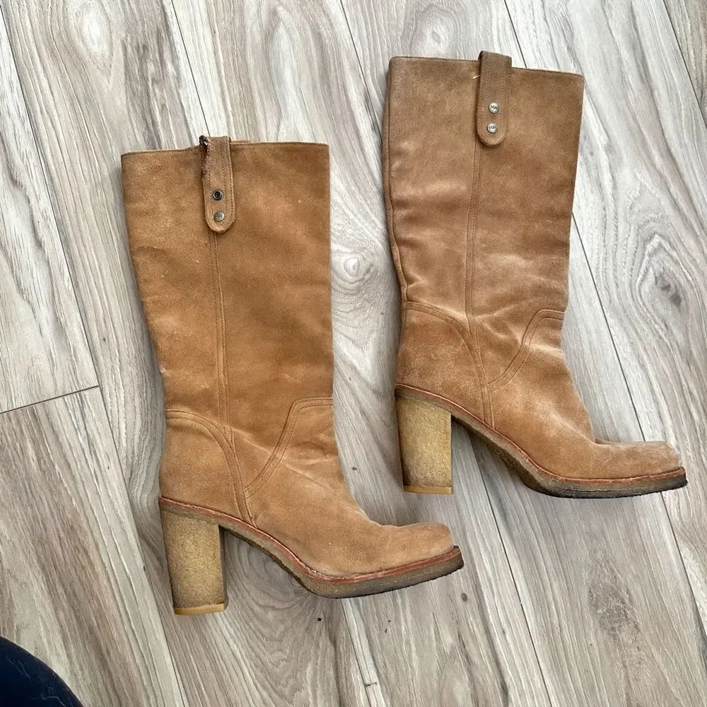 UGG | Ugg Australia Josie Boots Mid Calf Convertible Ankle Boot Bootie | Size 8 - Picture 3 of 12